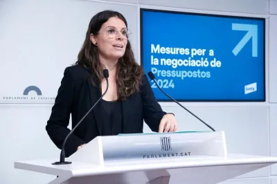 Junts parliamentary spokesperson, Mònica Sales / Arnau Martínez